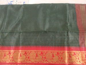 Handmade Pure Kanchi Pattu Rashmika Mandana Saree