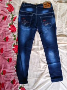 Unisex Dark Wash Denim Jeans