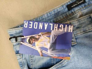 Highlander Light Wash Denim Jeans, 34 Size