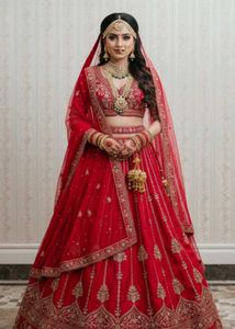 Elegant Red Bridal Lehenga