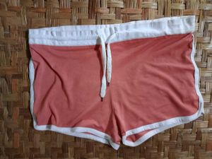 Retro Coral Athletic Shorts