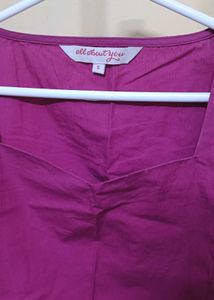 Purple Short Sleeve Top
