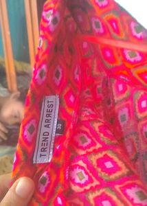 Jaipuri Dyed Cotton Blend Mini Skirt