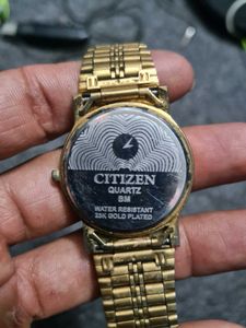 23k Gold Plated Citizen Quartz SP-20 Watch