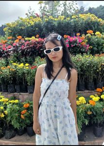 Floral White Dress