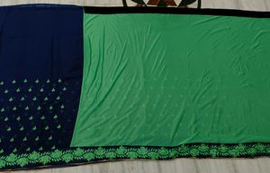 🇳🇿💫❤️ Elegant Green &amp; Neavy Blue Saree
