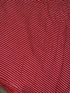 Shyla Red Top White Strips Size Xl