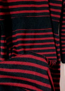 Striped Knit Sweater Dress