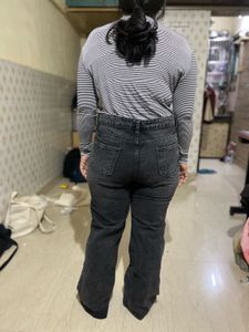 Denim Wit Turtleneck Top