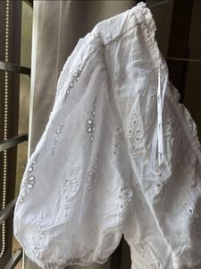 White Eyelet Mini Dress