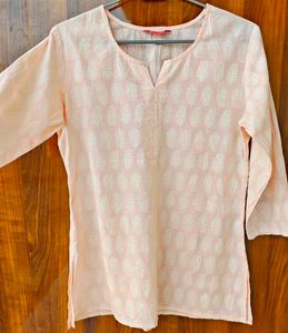 beige short kurti