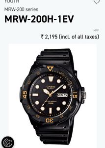 Casio Quartz Diver Watch - Classic Style