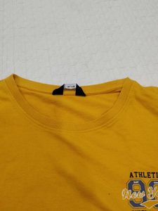 Yellow Athletic Long Sleeve T-Shirt