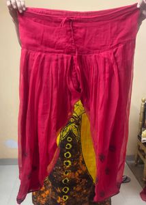 Lucknowi Kurta Set With Cotton Attached Inner