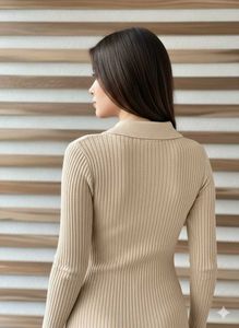 🇬🇧 Imported Ribbed Long Bodycon Dress