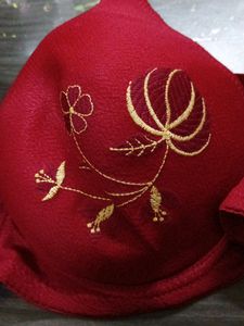 Embroidery Padded Bra