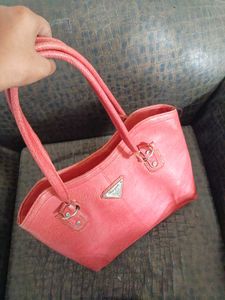 pink Leather Handbag