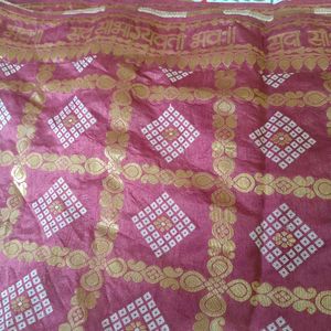 🩷 Zari Bandej Silk Saree