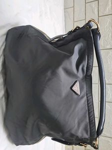 Prada Nylon &amp; Leather Handbag