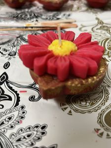 Diya Lily Flower Candle Set Of 4
