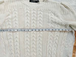 Cream Cable Knit Sweater