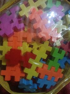 Colorful Interlocking Foam Blocks