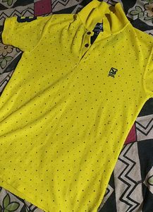 Woodland Yellow 💛 polo T-shirt For Men