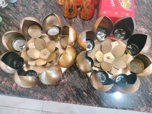 Lotus Candle Holder set of 2