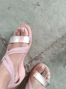 Forever Glam Pink Wedge Sandals