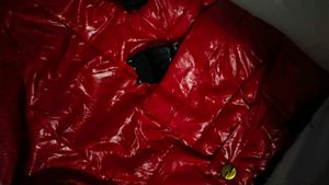 Red half jacket