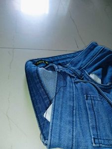 Flame Hem Flare Jeans