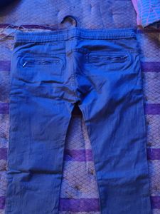 Wrogn Widgeon Blue Striped Joggers