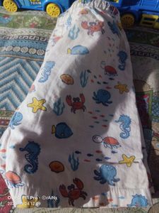 Baby Pure Cotton Banyan And Pant Set