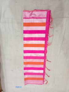 Multicolored Pink Saree