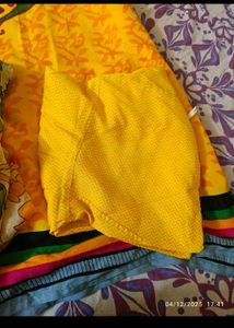 L-xl size Yellow Printed Salwar Suit Set