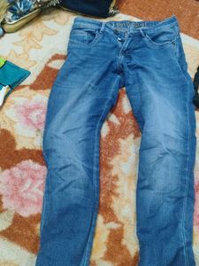 Navy Blue V-Neck Knit Top