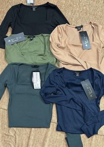 Amisu Brand Square Neck Top