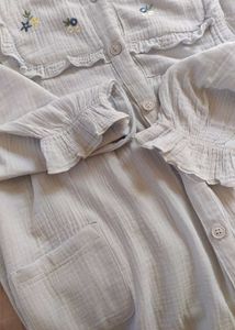 Cute Floral Embroidered home wear or nighty