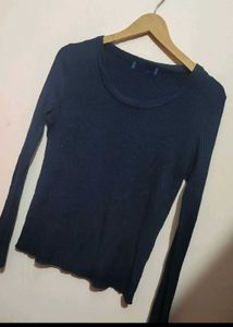 Navy Blue Winter Top For Girl Or Woman 34 Bust