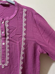 Max Rose Straight Kurtha