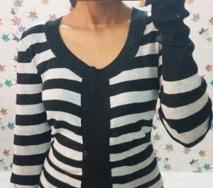 Striped Fitted Sweater