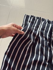Striped High-Waisted Palazzo Pants