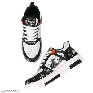 Stylish Black &amp; White Sneakers