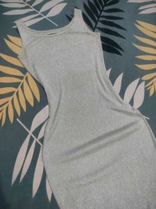 Silver Blingy Bodycon Dress