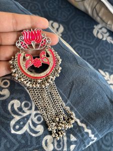 Pink Lotus Earrings