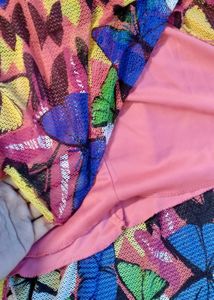 Butterfly Sheer Mesh Dress