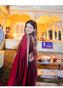 Elegant Maroon Saree