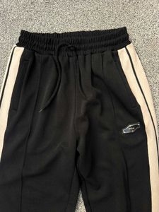 Striped Black Track Pants