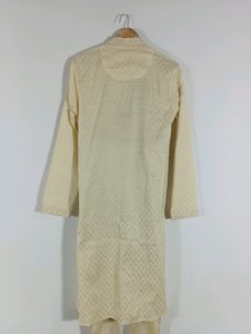 Cream Ethnic Kurta Set (Men)