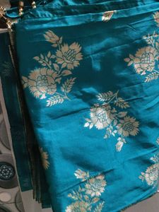 Elegant Blue Floral dupatta
